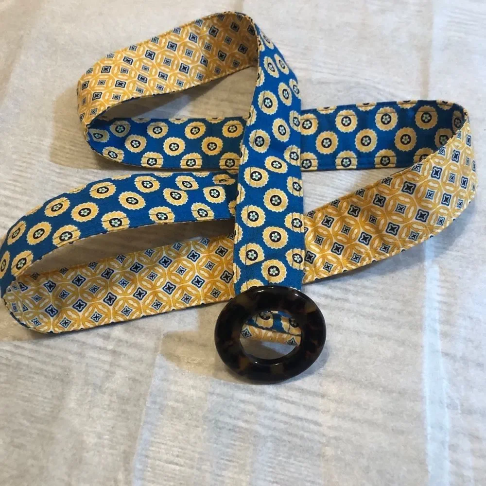Vera Bradley Riviera Blue Belt Reversible One Size